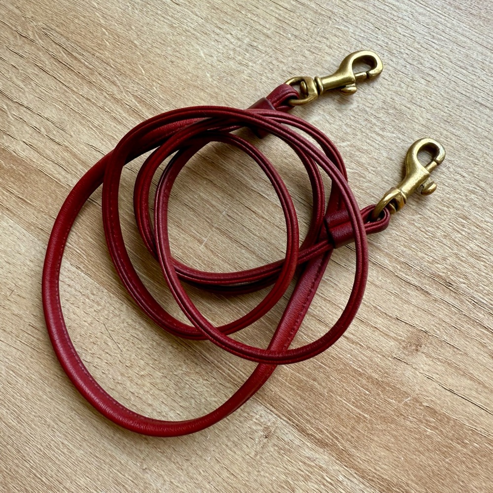 Vintage Coach replacement strap red